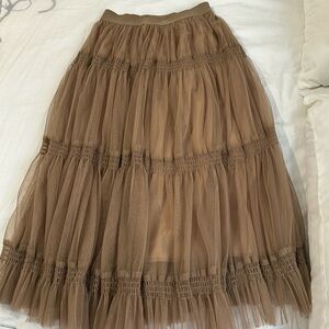 The Young London Tulle Midi Skirt